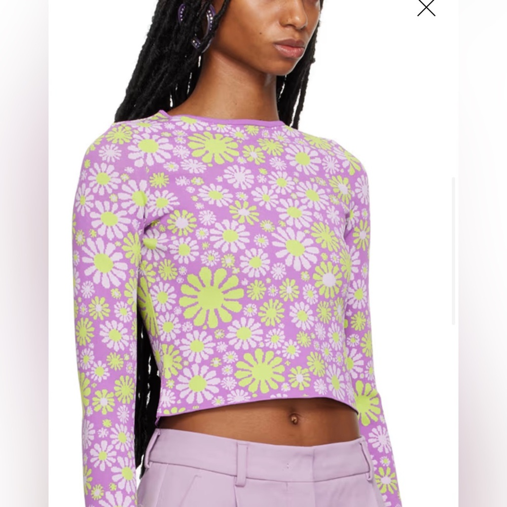 SPORTMAX jacquard crop top